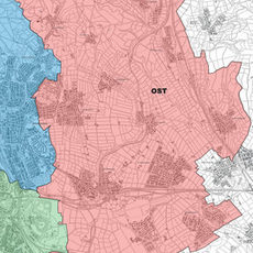 Karte Regionale Zuständigkeit Ost