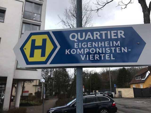 Haltestelle Quartier Eigenheim/Komponistenviertel