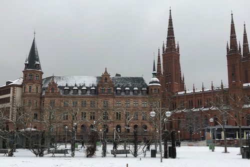Rathaus bei Winter