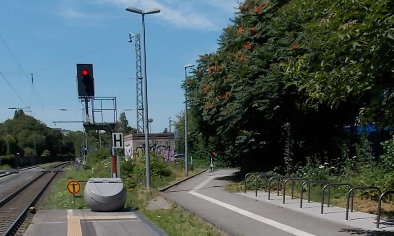 Radweg an Bahnlinie