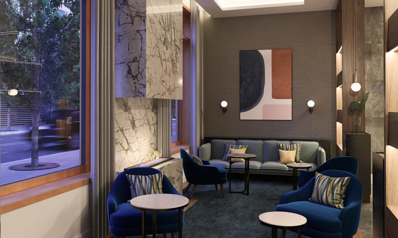 New hotels in Wiesbaden. Lounge at the Adina Hotel Wiesbaden.
